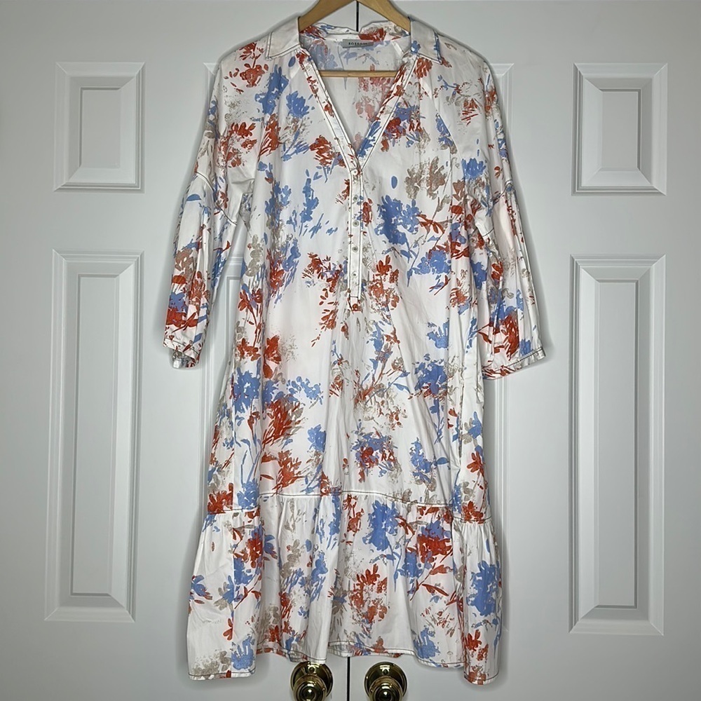 Rosso35 Cotton Floral Dress Sz50 US14